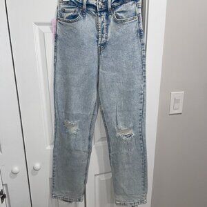 Target Wild Fable Distressed High-Waisted Mom Jeans